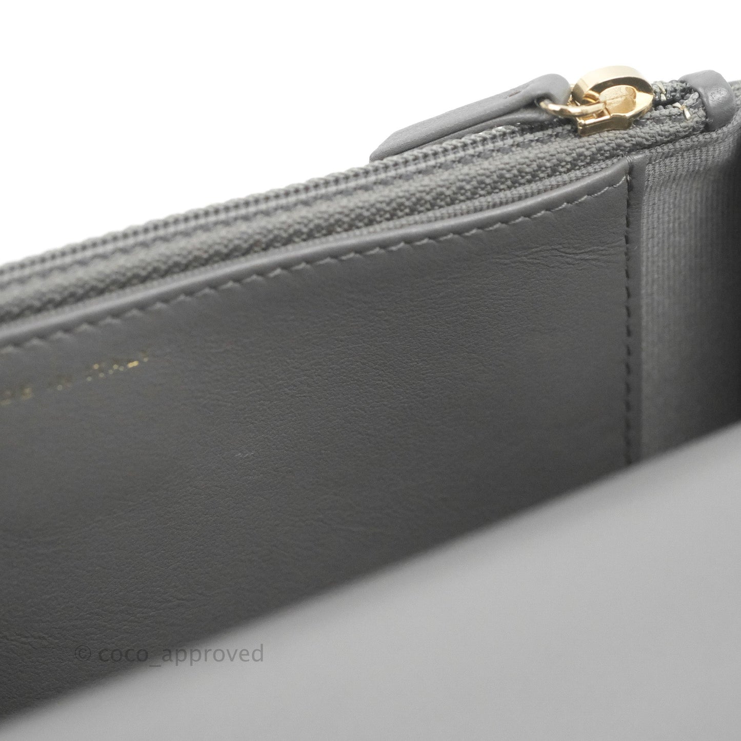 Chanel 19 Wallet on Chain WOC Dark Grey Lambskin Mixed Hardware
