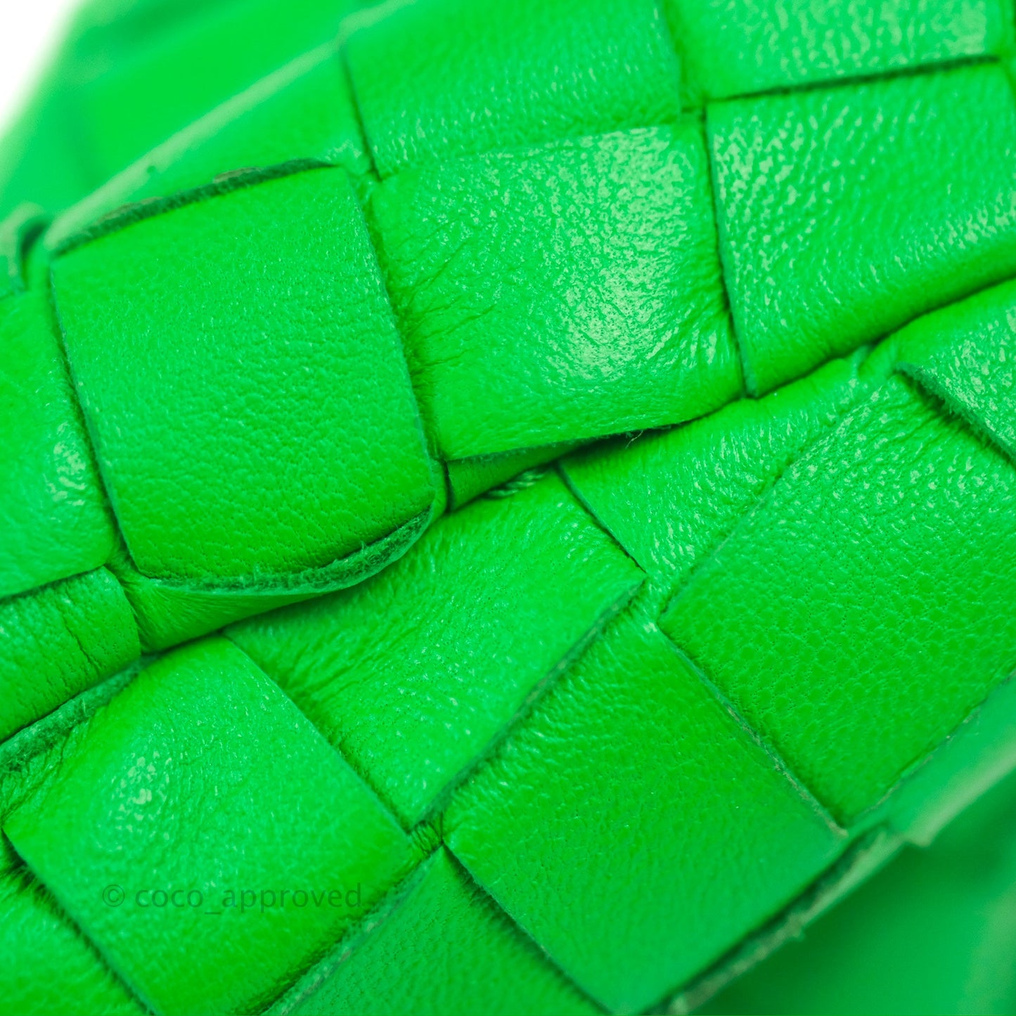 Bottega Veneta Mini Jodie Bag Green Intrecciato Lambskin