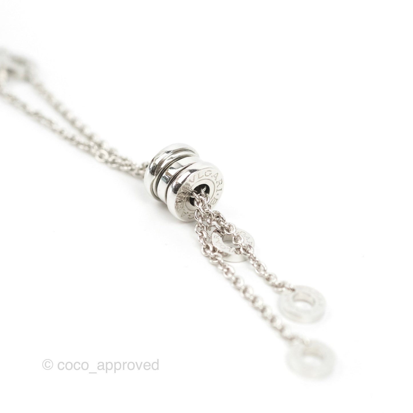 Bvlgari B.Zero1 Pendant Necklace White Gold