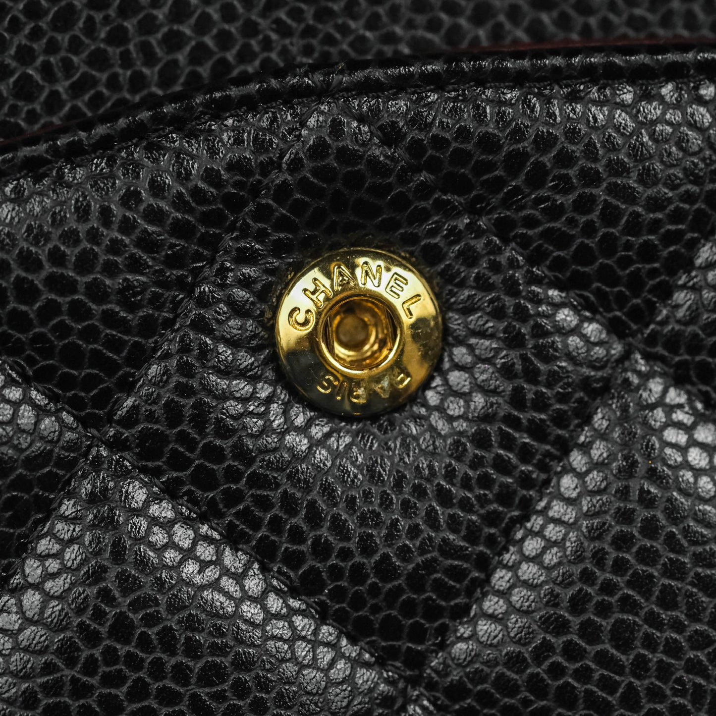 Chanel Classic Double Flap Maxi Black Caviar Gold Hardware