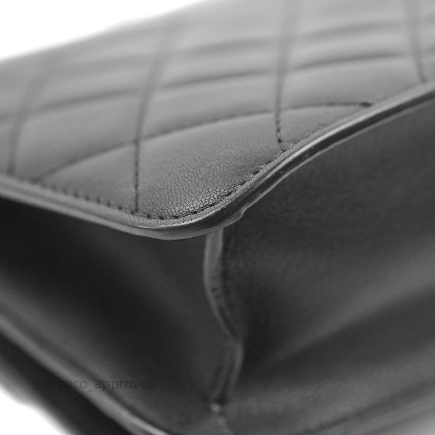Chanel Quilted Mini Urban Companion Flap Black Calfskin Silver Hardware