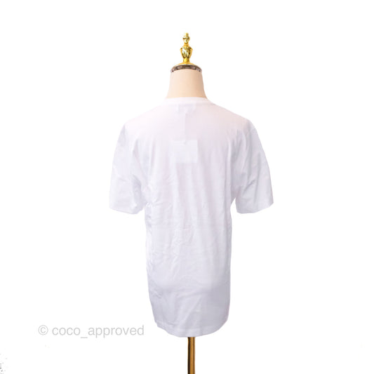 Hermes Robot Print White T-Shirt Size XS