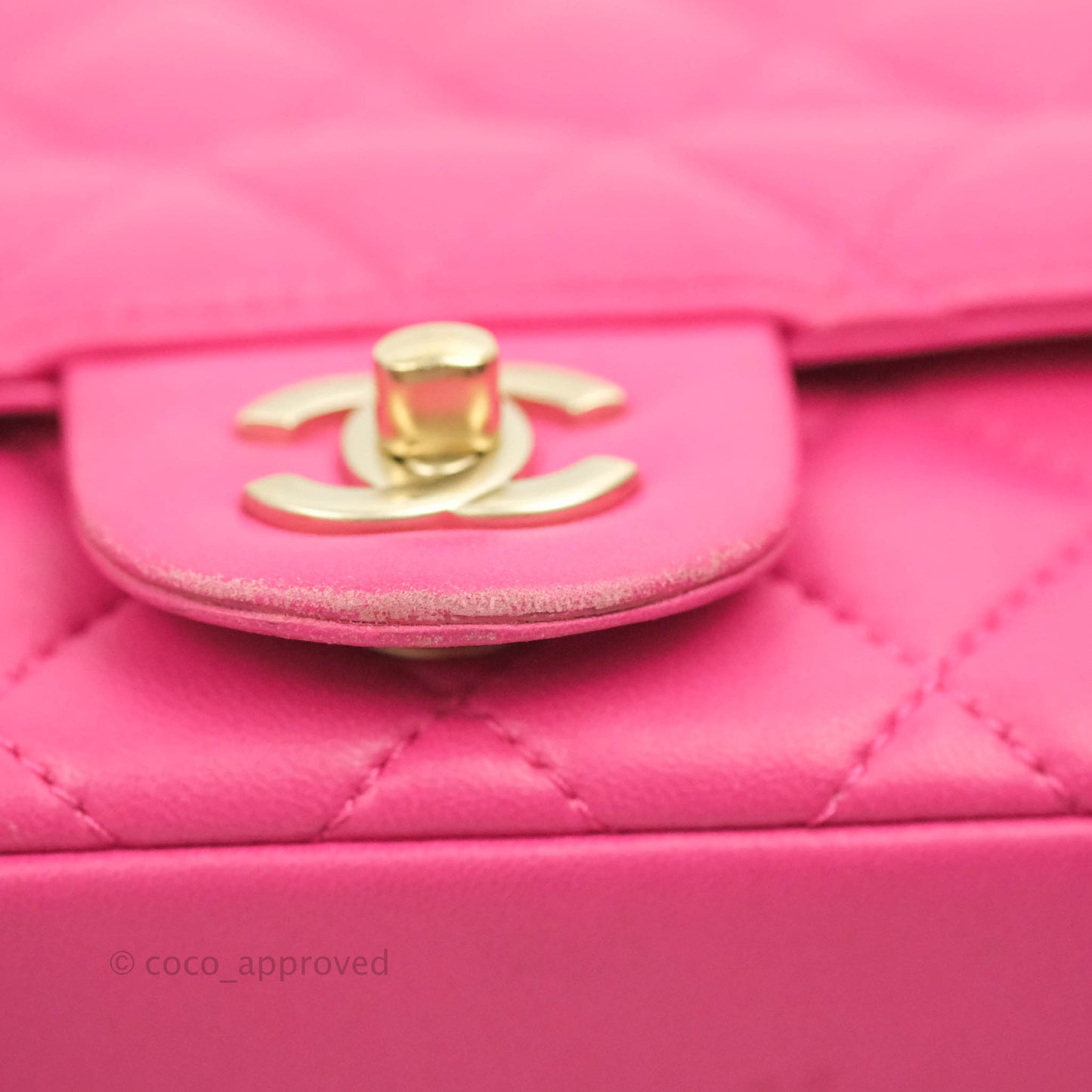 Chanel Quilted Small Flap Pink Lambskin Matte Gold Hardware