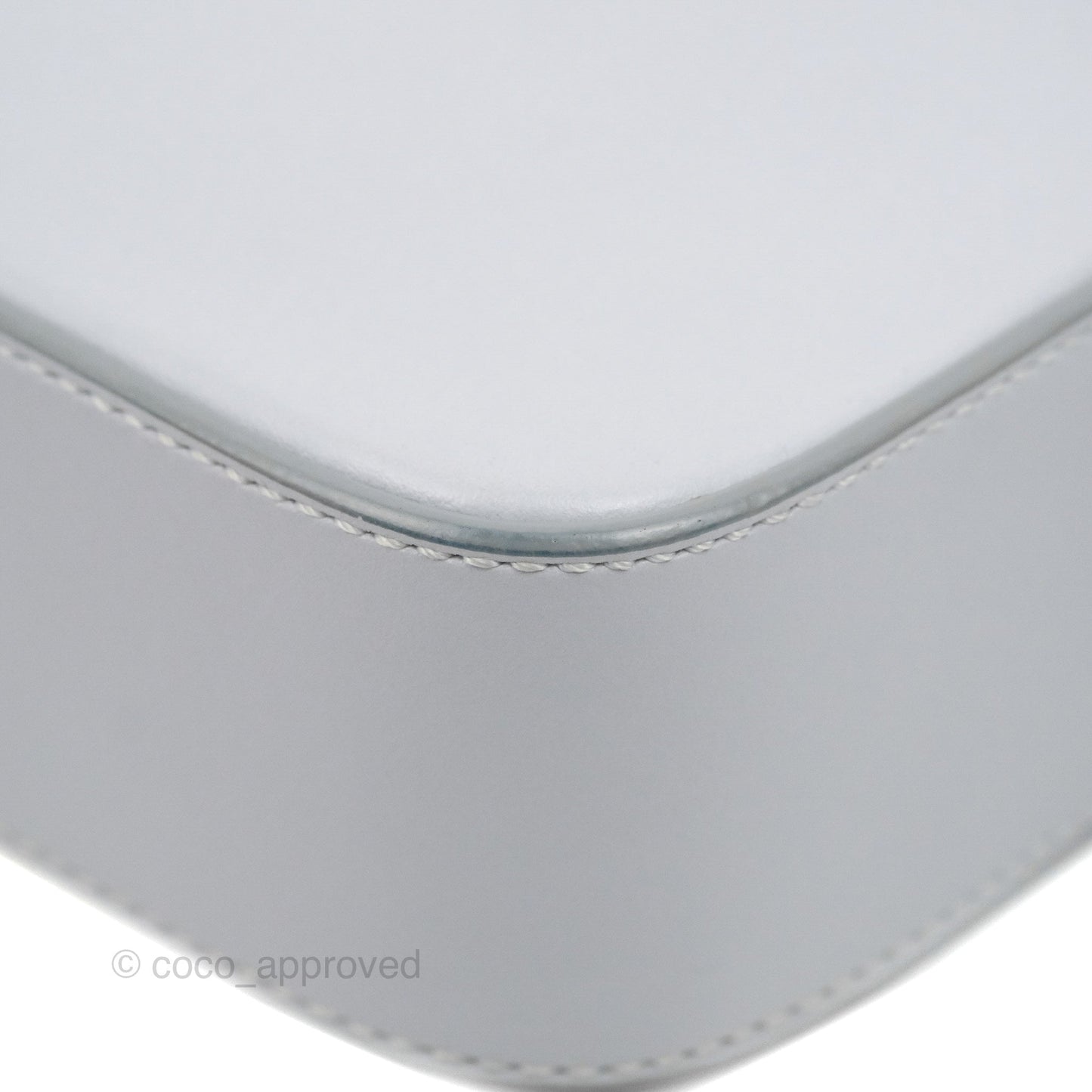Chloé Mini C Bag Light Cloud Shiny/Suede Calfskin