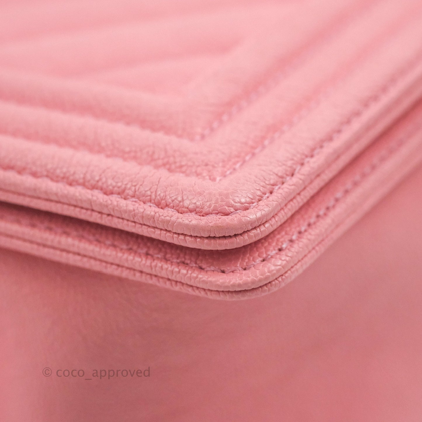 Chanel Quilted Medium Boy Rosy Pink Chevron Caviar Gold Hardware