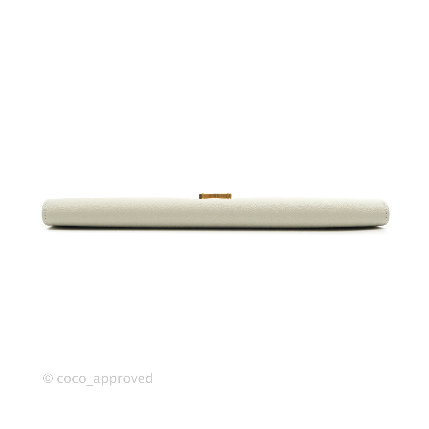 Saint Laurent Ivory Monogram Clutch Bag