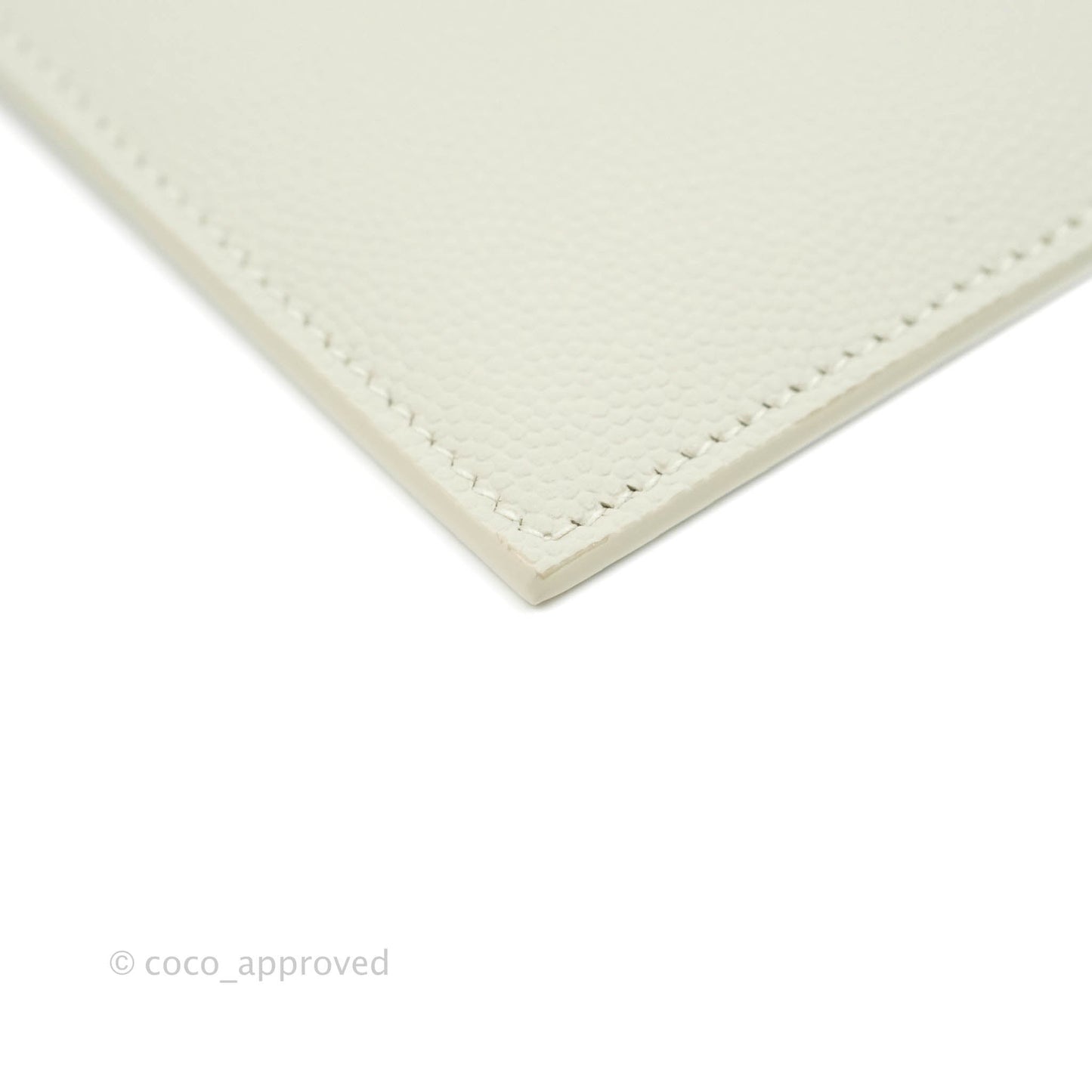 Saint Laurent Ivory Monogram Clutch Bag