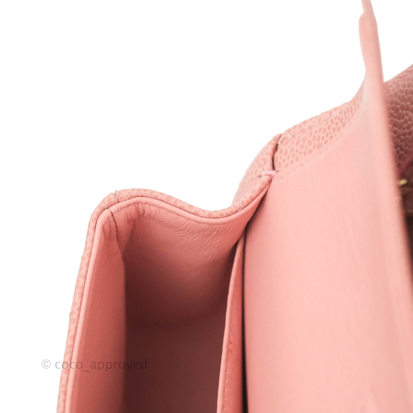 Chanel Vintage Classic M/L Medium Flap Quilted Pink Caviar 24K Gold Hardware
