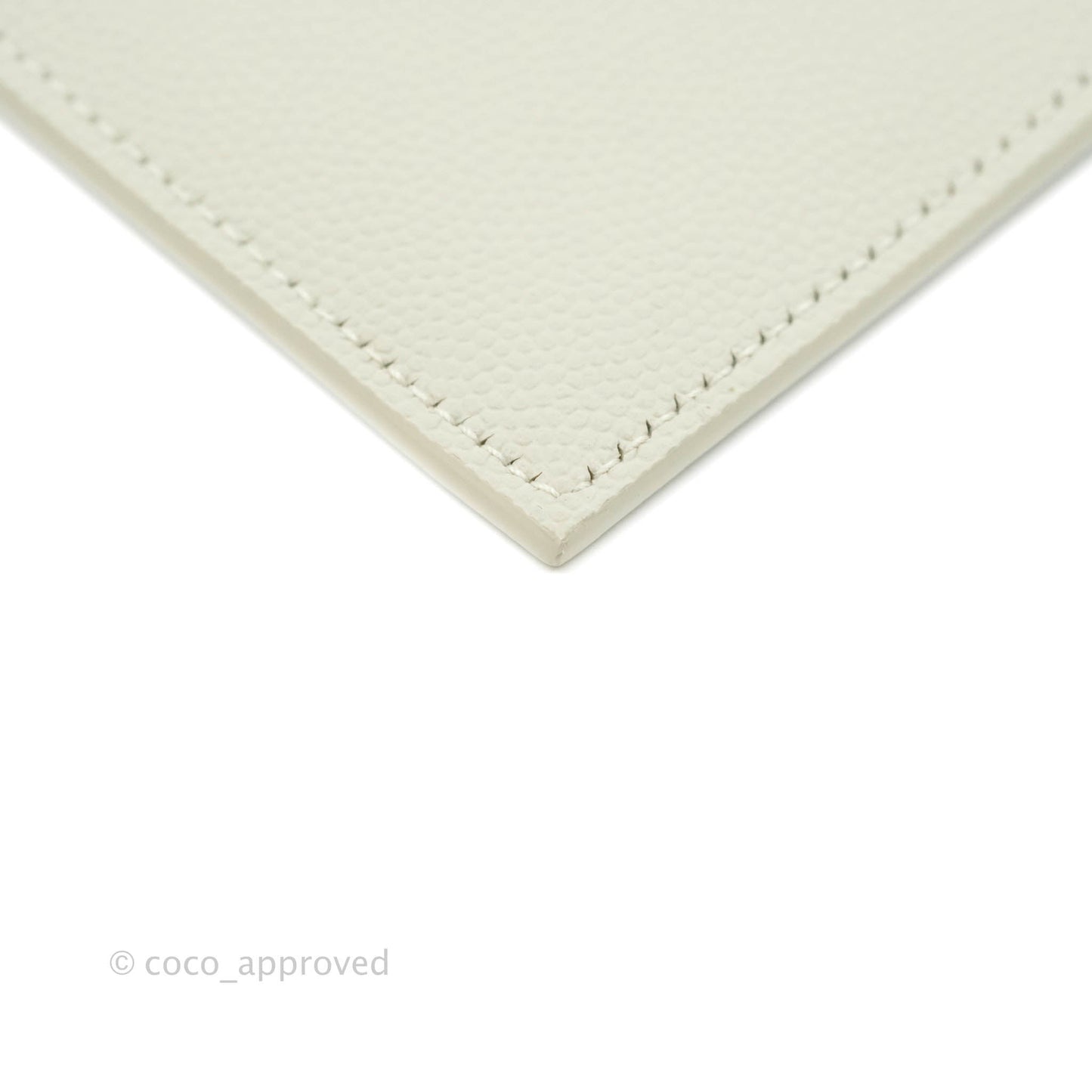 Saint Laurent Ivory Monogram Clutch Bag
