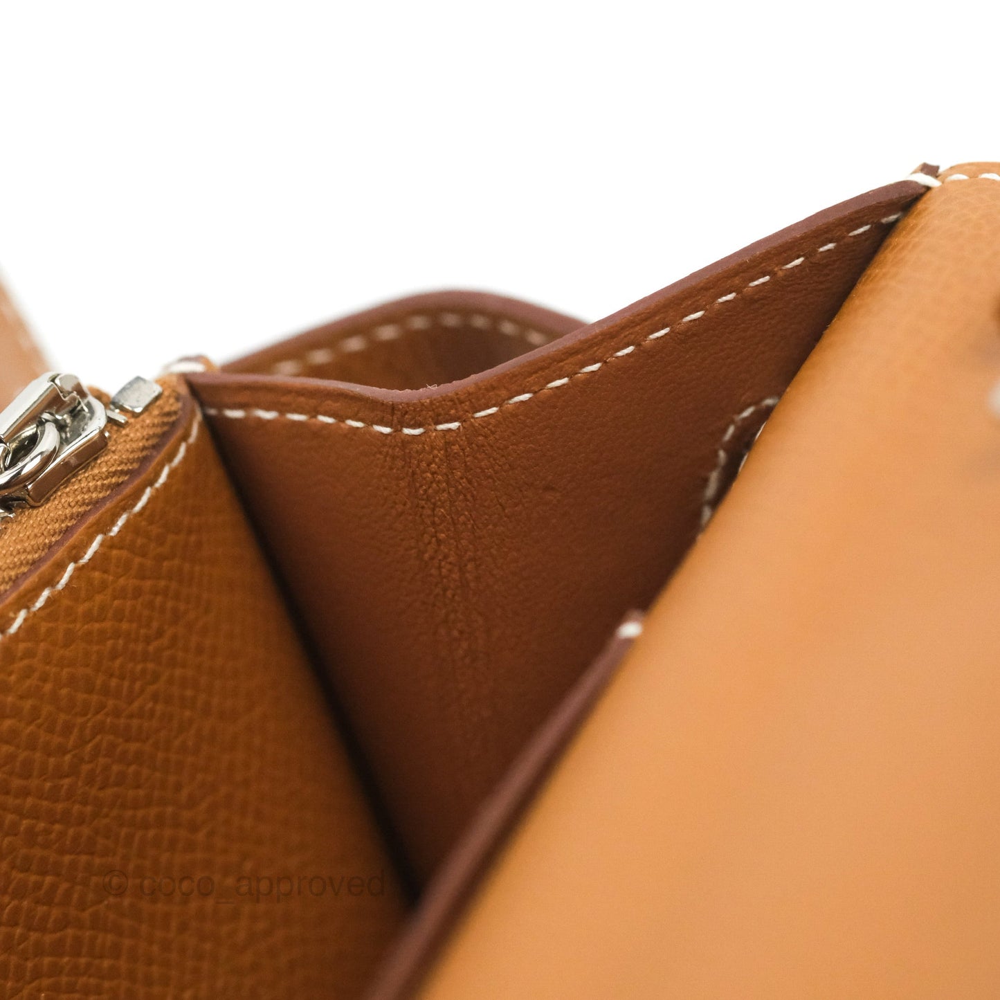 Hermès Kelly To Go Wallet Gold Epsom Palladium Hardware