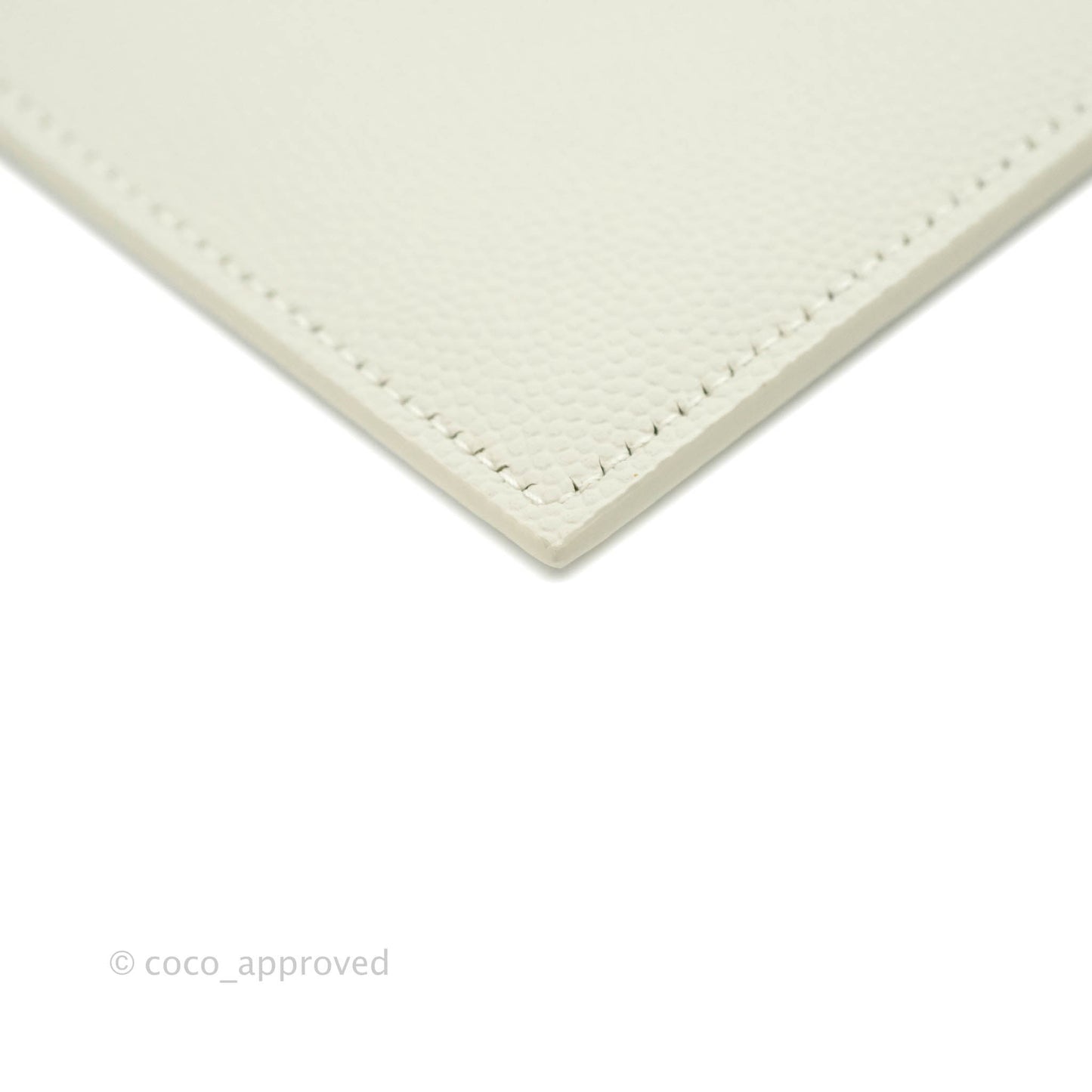 Saint Laurent Ivory Monogram Clutch Bag