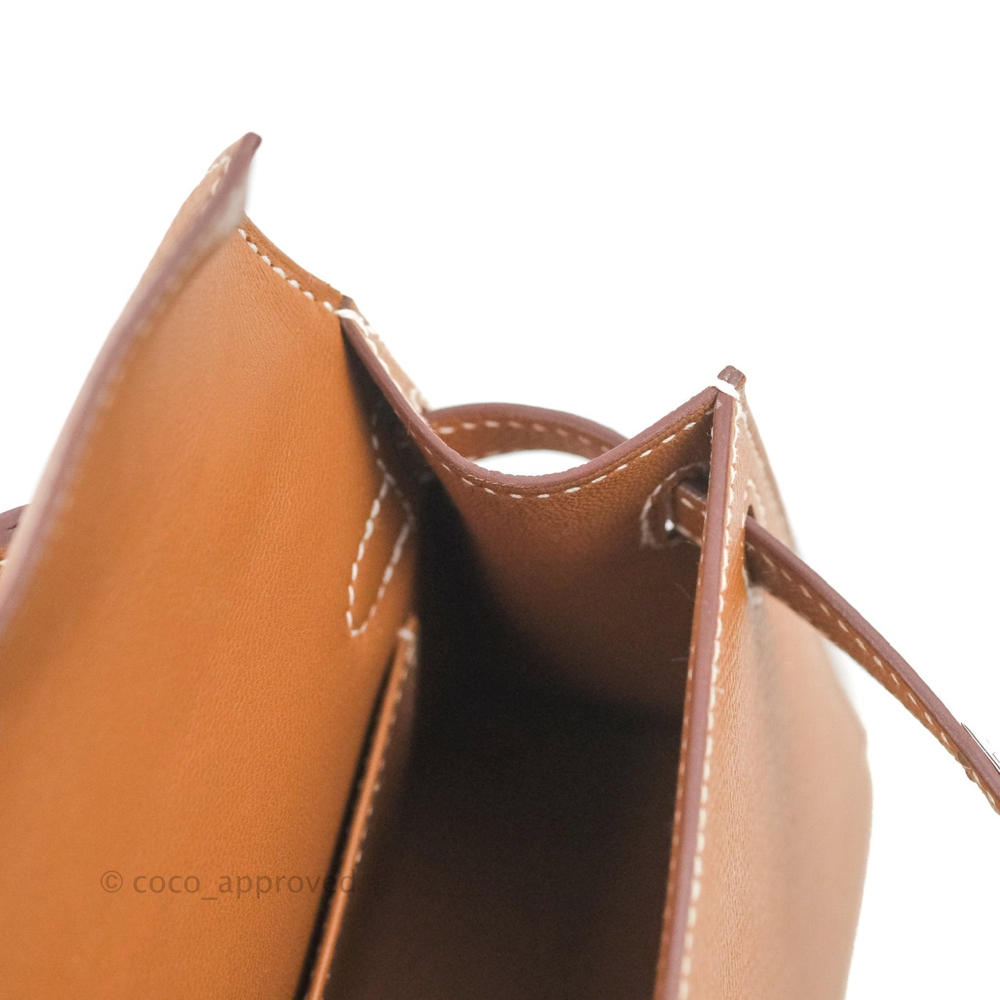 Hermès Mini Kelly II Sellier Gold Epsom Palladium Hardware