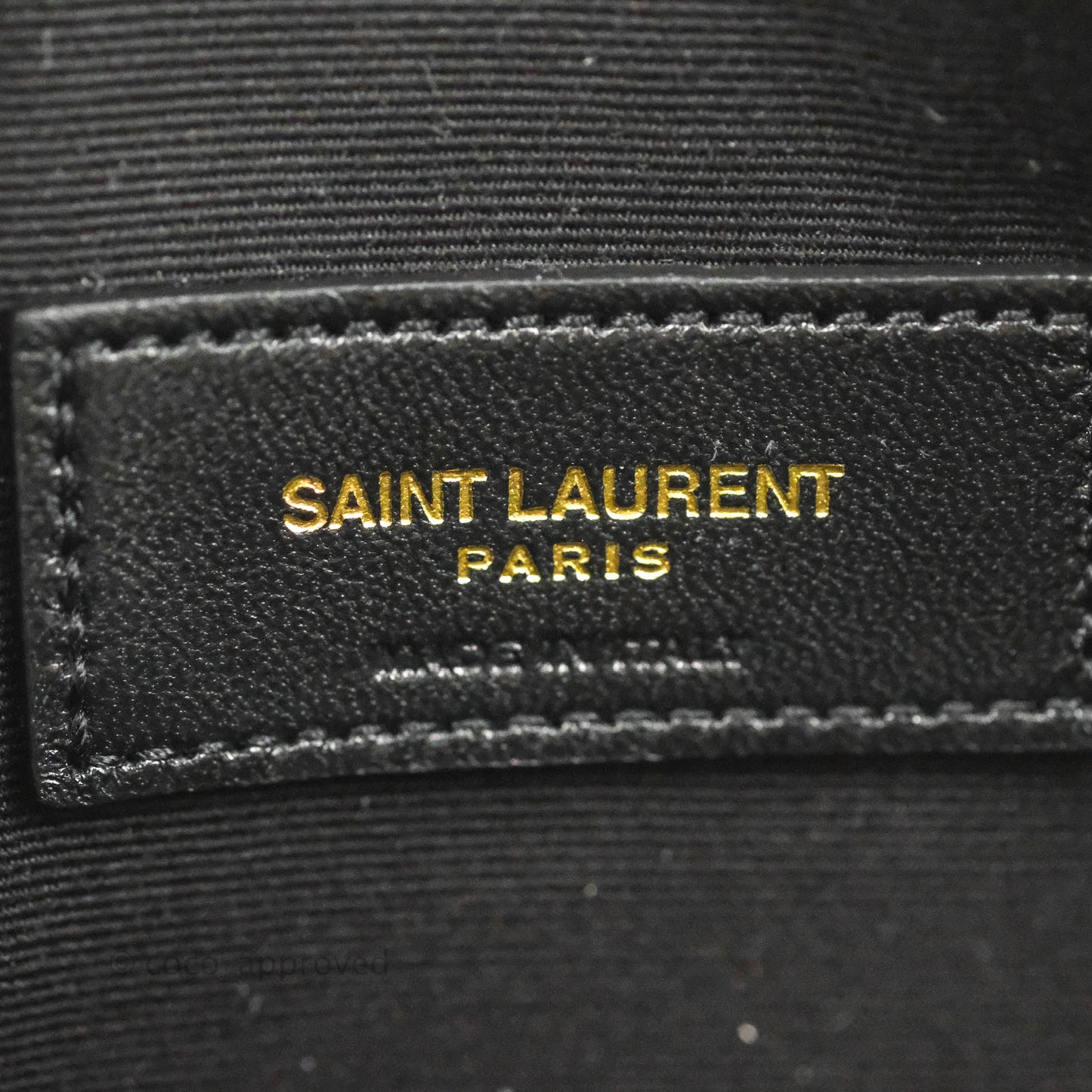 Saint Laurent Ivory Monogram Clutch Bag