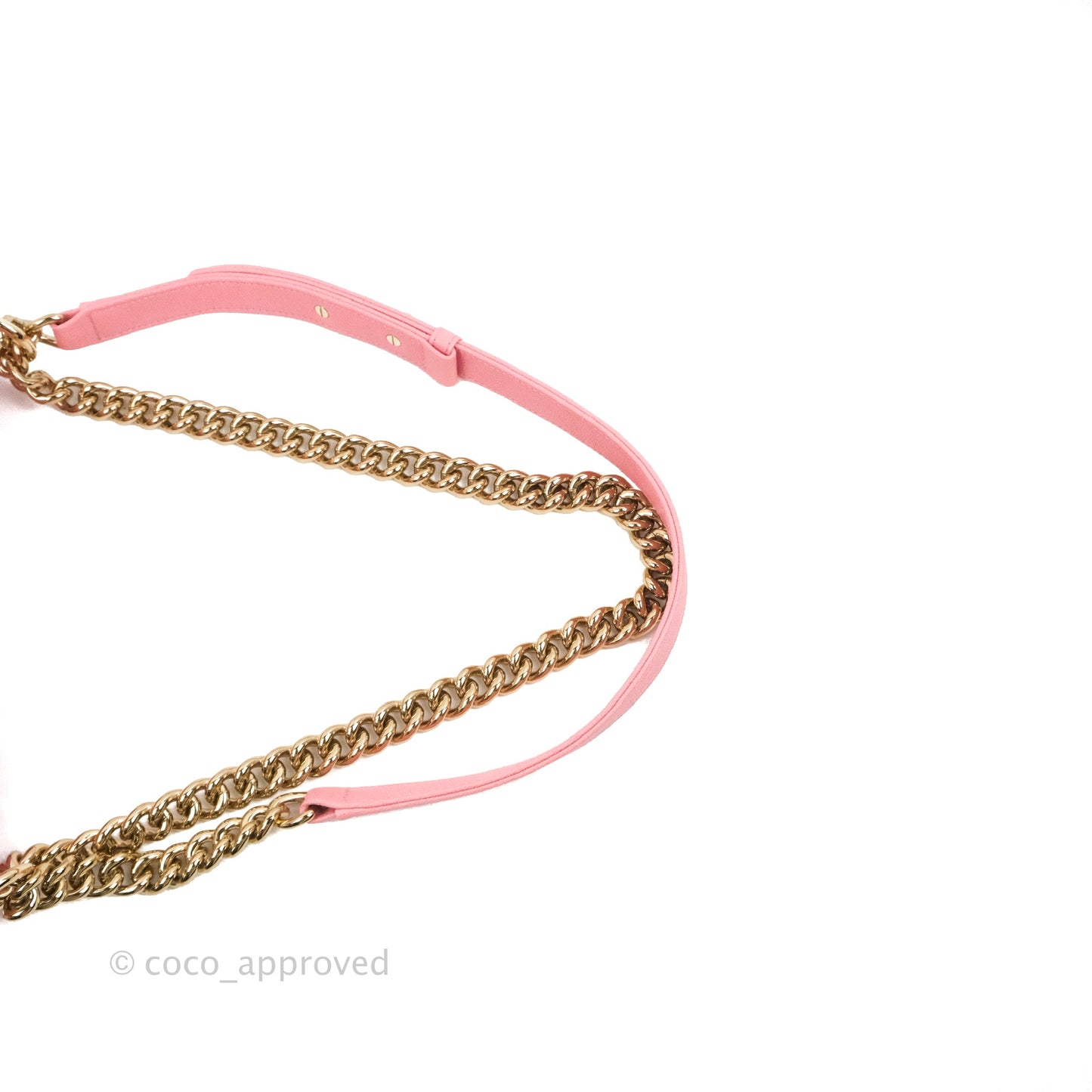 Chanel Quilted Medium Boy Rosy Pink Chevron Caviar Gold Hardware