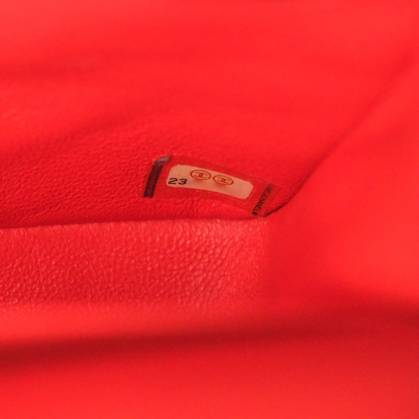 Chanel Classic M/L Medium Double Flap Red Lambskin Gold Hardware