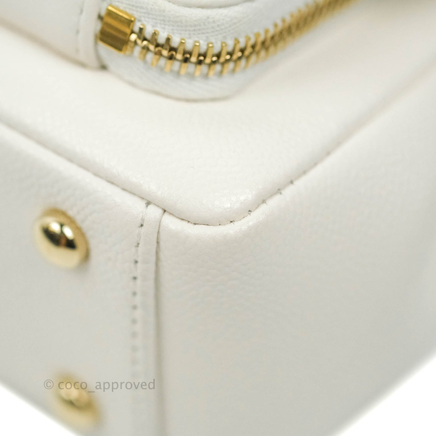 Chanel Quilted Small Business Affinity Flap White Caviar Gold Hardware