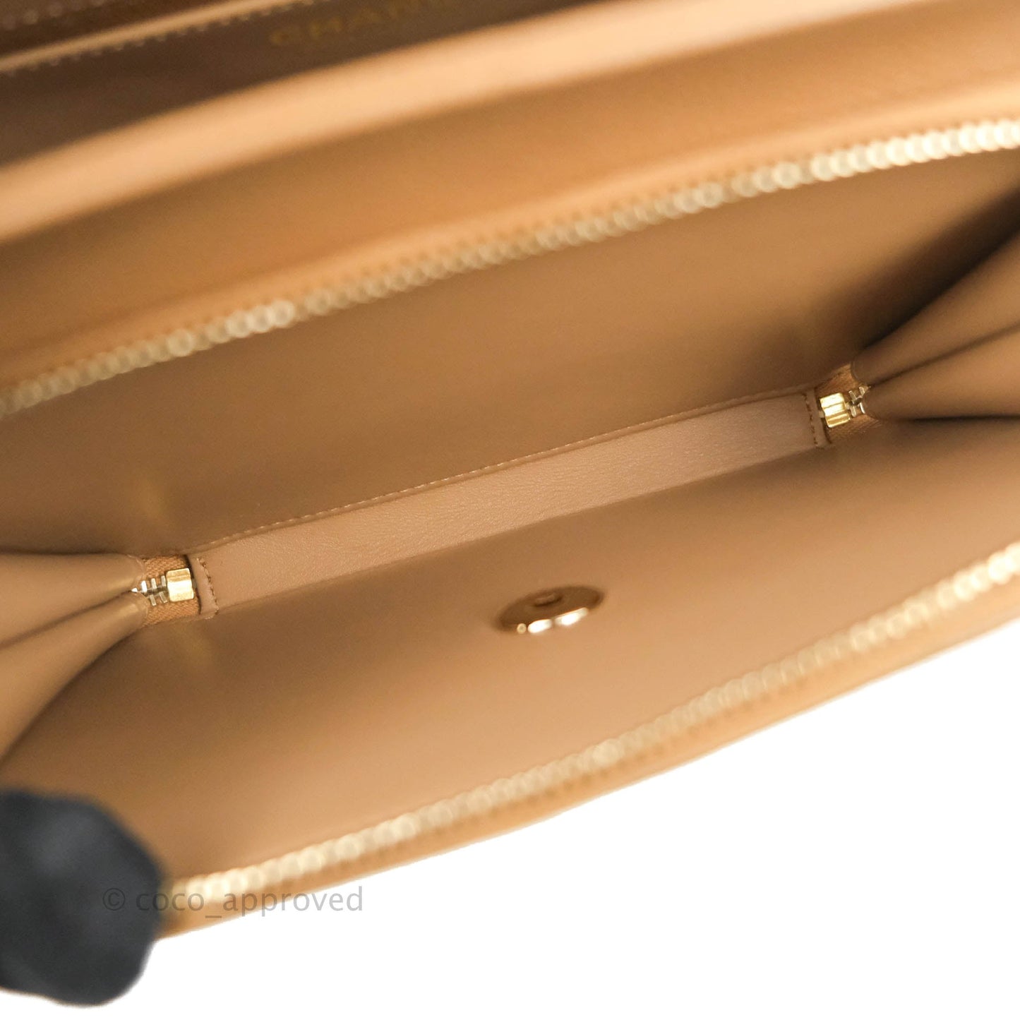 Chanel Quilted Medium Business Affinity Flap Caramel Dark Beige Caviar Gold Hardware