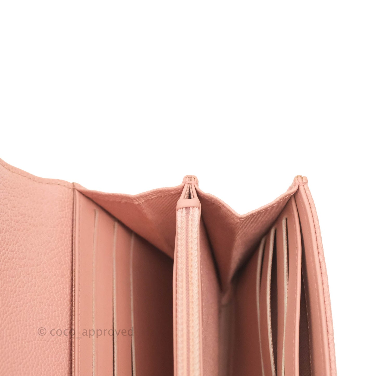 Chanel Quilted Boy Flap Long Wallet Pink Caviar Aged Gold Hardware