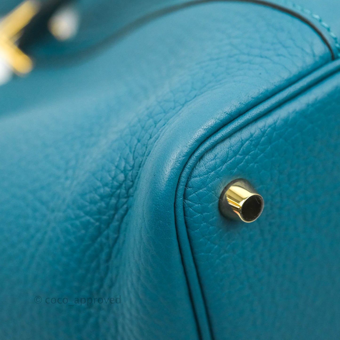 Hermès Clemence Picotin Lock 18 Vert Bosphore Gold Hardware