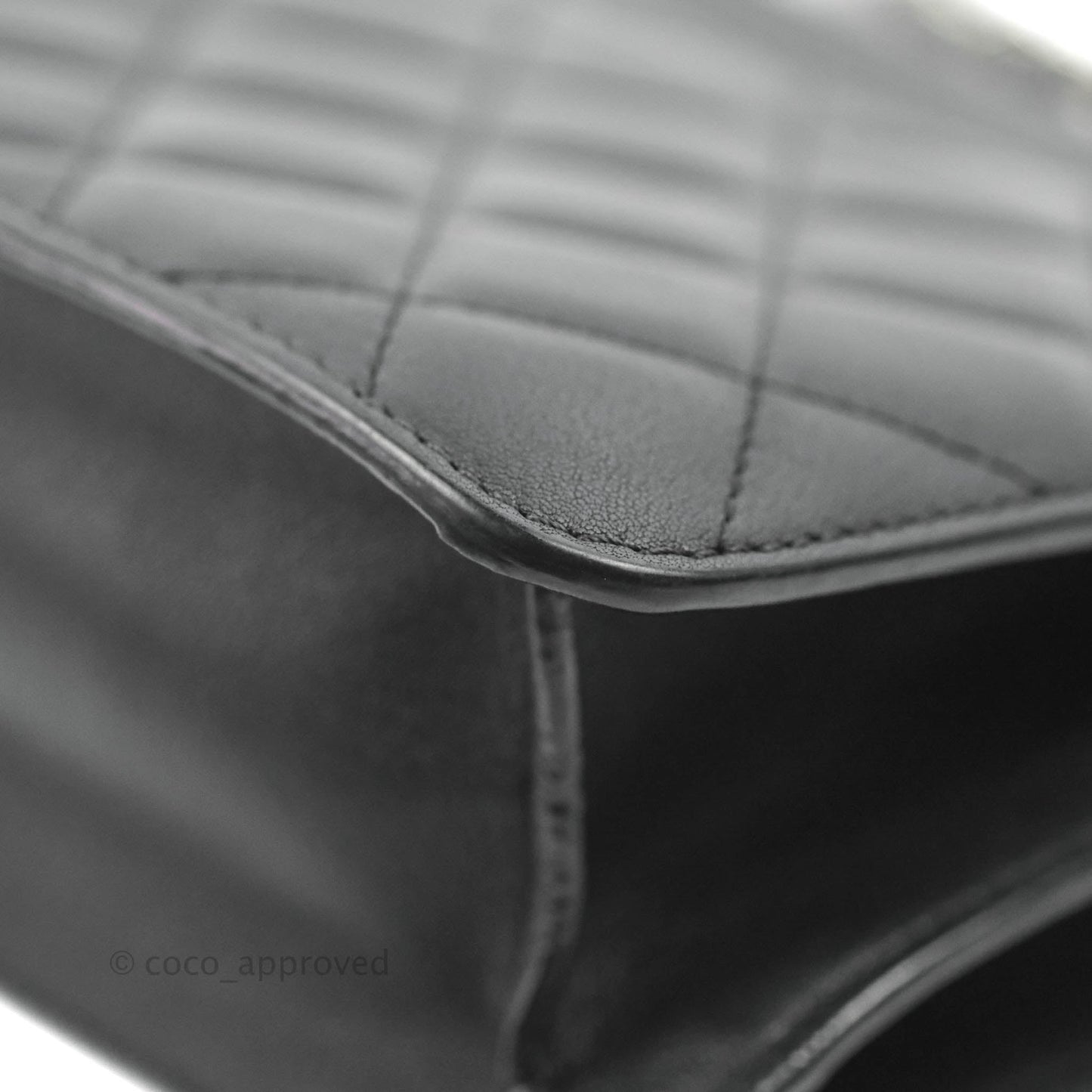 Chanel Quilted Mini Urban Companion Flap Black Calfskin Silver Hardware