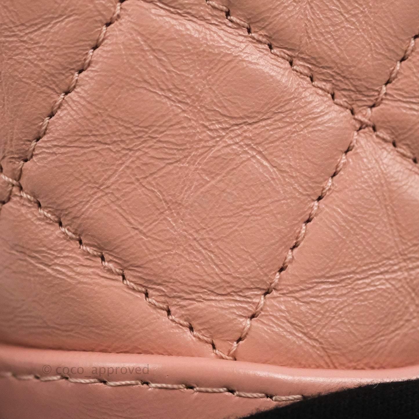 Chanel Small Gabrielle Hobo Quilted Pink Aged Calfskin