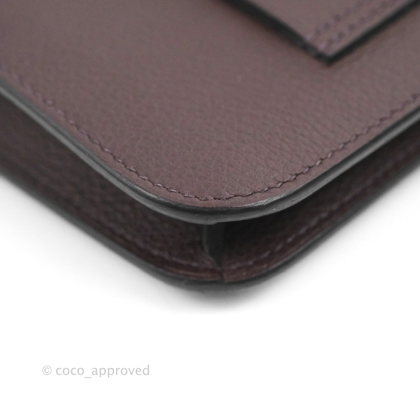 Hermès Constance Slim Wallet Rouge Sellier Evercolor Gold Hardware