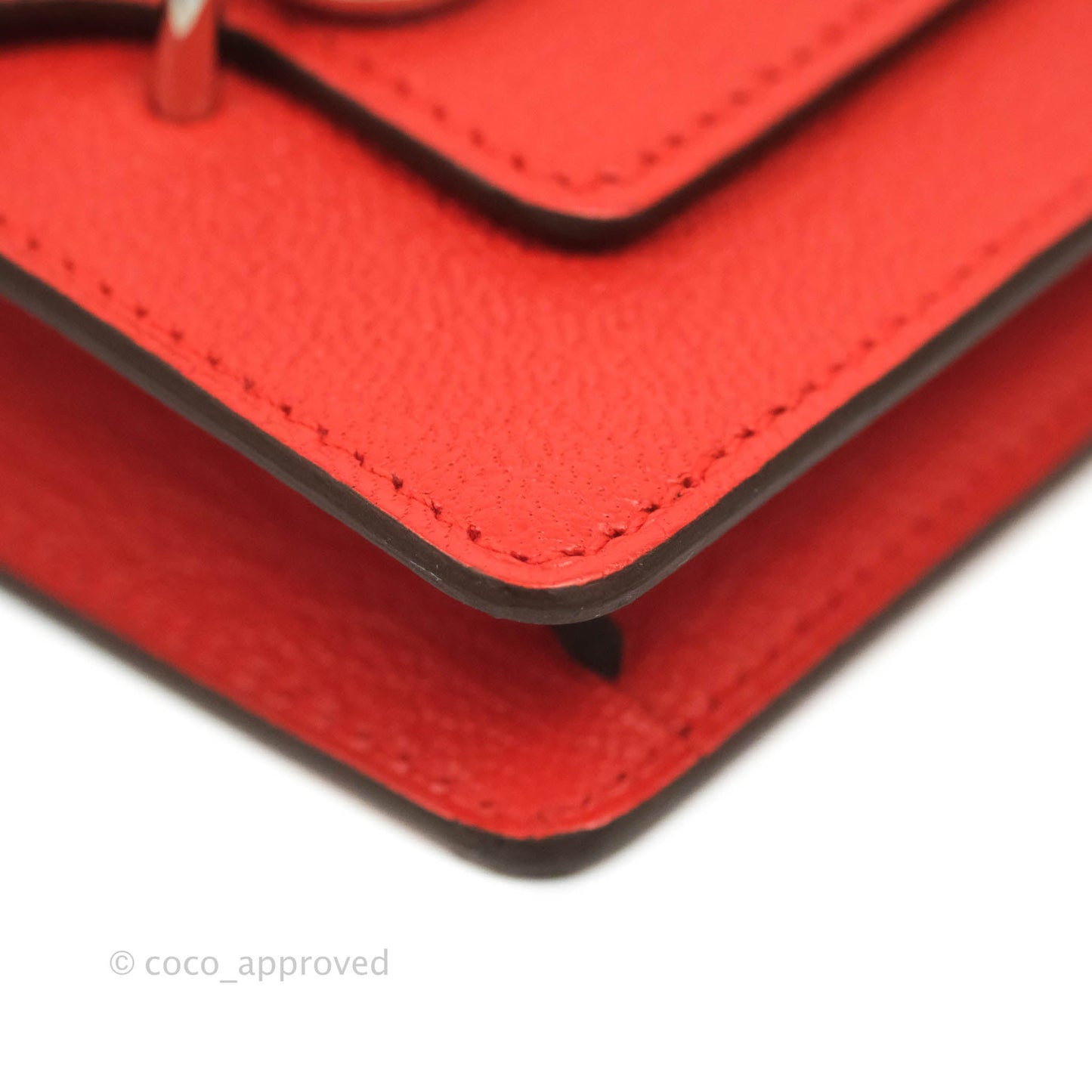 Hermès Roulis Slim Wallet Capucine Palladium Hardware