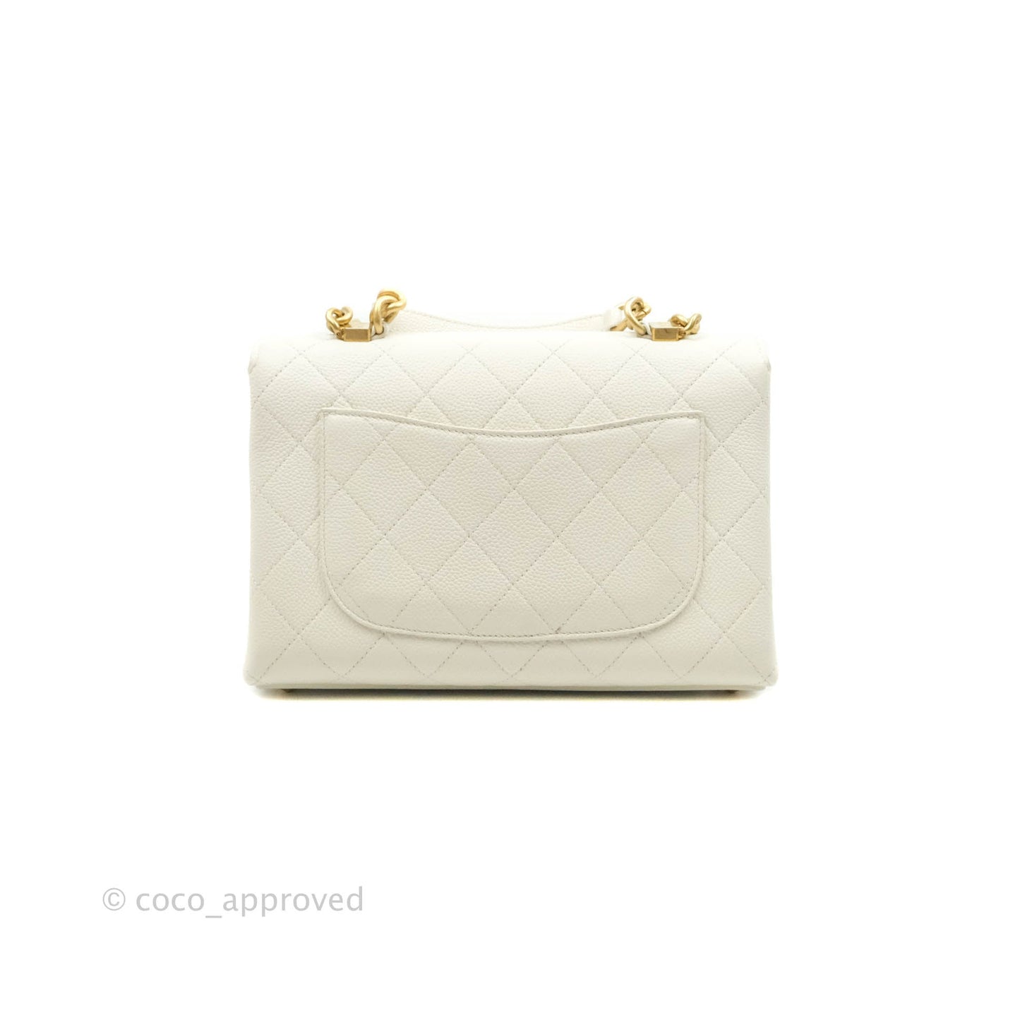 Chanel Chic Affinity Small Grained Calfskin Ivory Gold Hardware