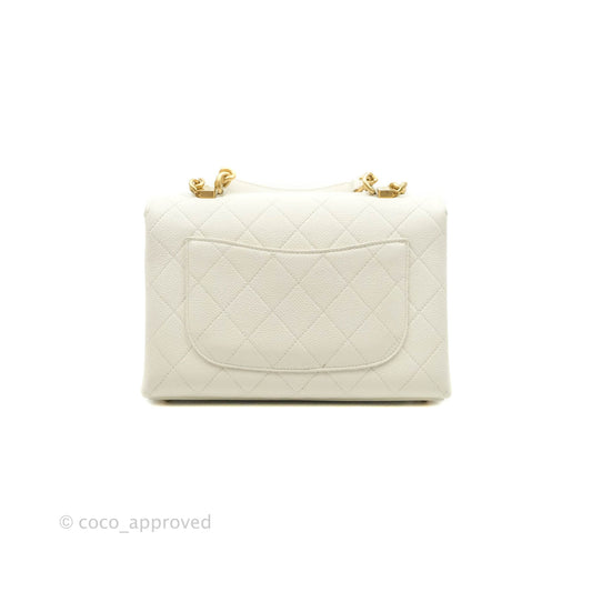 Chanel Chic Affinity Small Grained Calfskin Ivory Gold Hardware