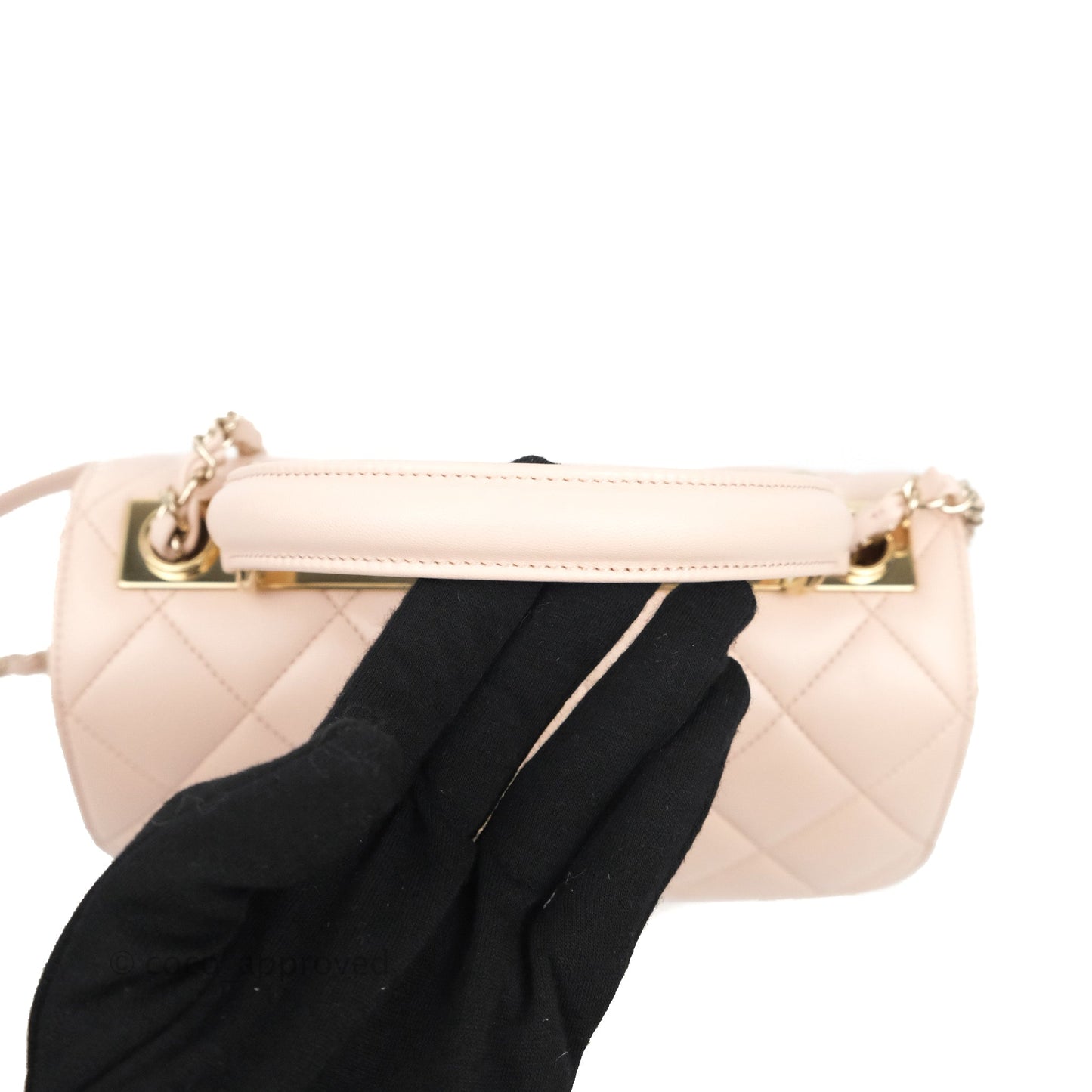 Chanel Small Trendy CC Light Pink Lambskin Gold Hardware