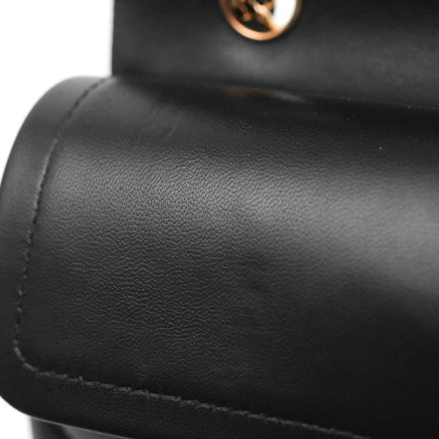 Chanel Classic Small S/M Flap Black Lambskin Rose Pink-Gold Hardware