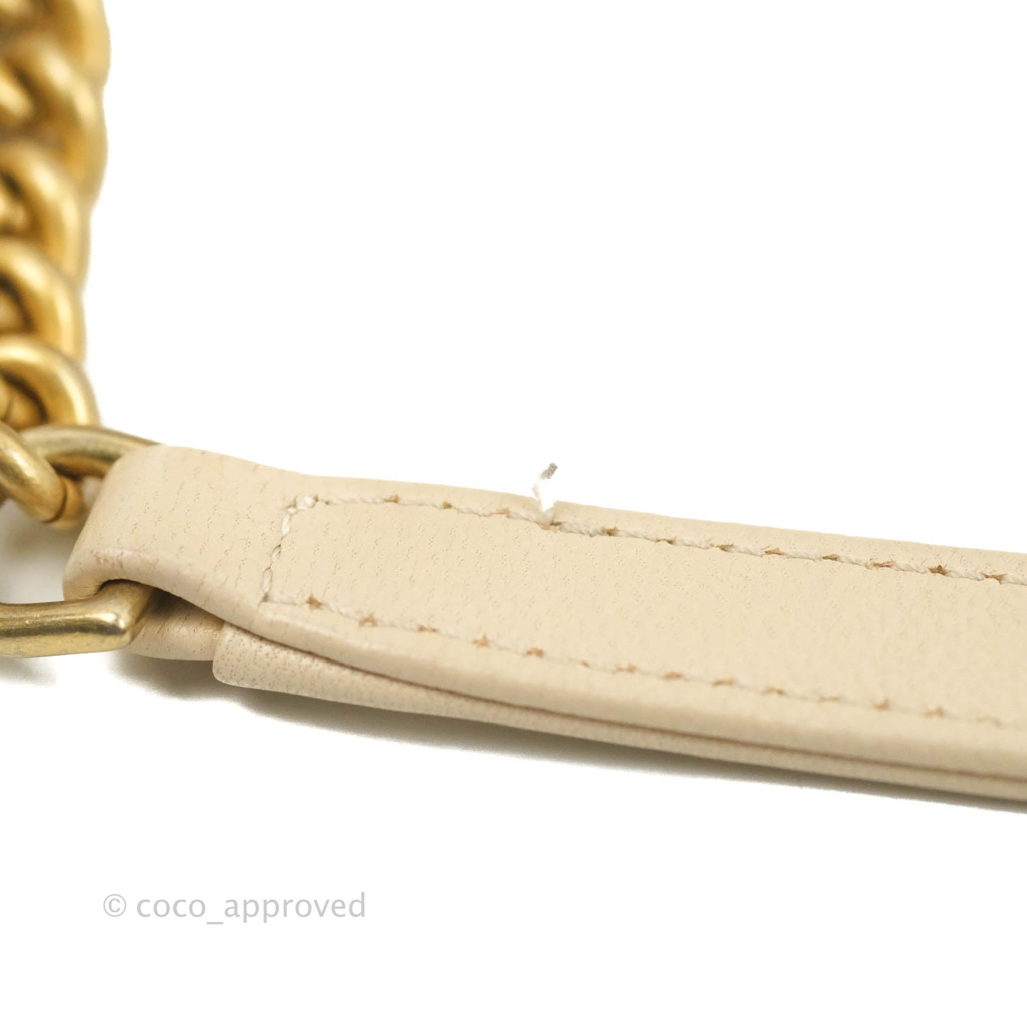 Chanel Small Flat Quilted Coco Luxe Flap Bag Light Beige Aged Gold Hardware