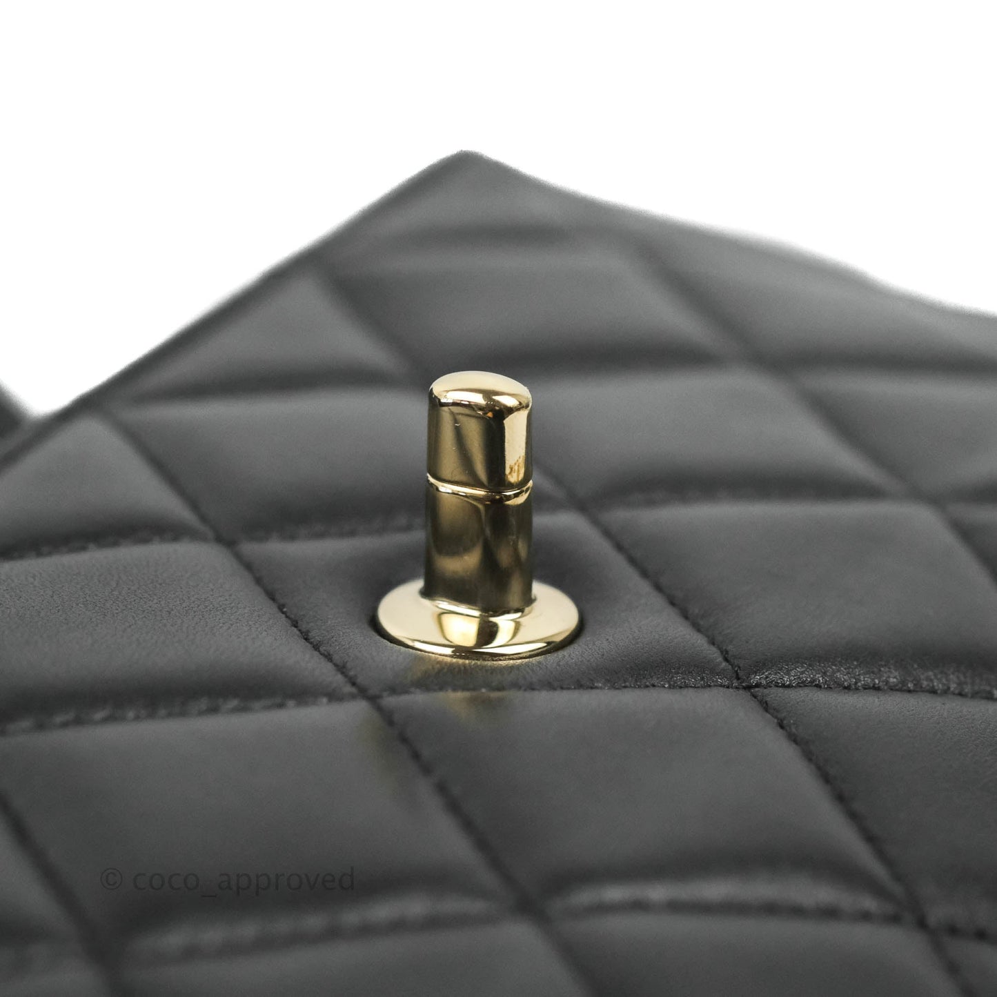 Chanel Small Trendy CC Black Lambskin Gold Hardware