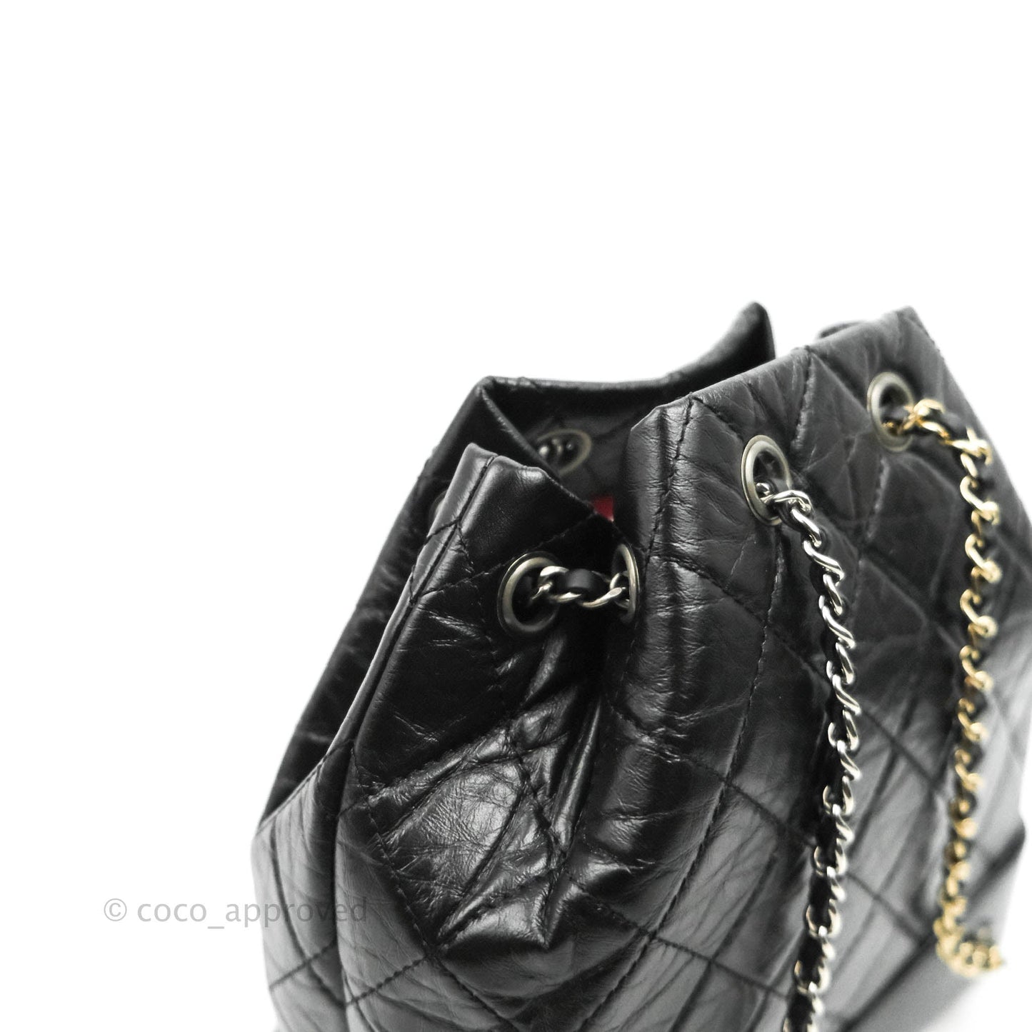 Chanel Small Gabrielle Backpack Black Aged Calfskin