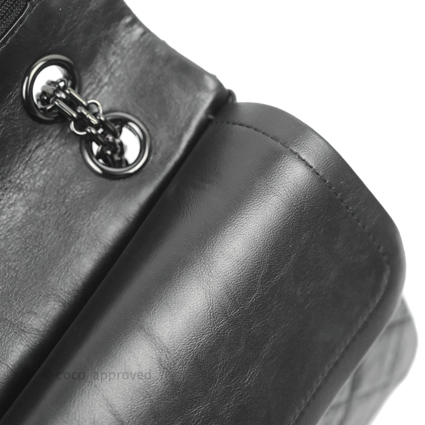 Chanel Reissue 225 Quilted Aged Calfskin So Black