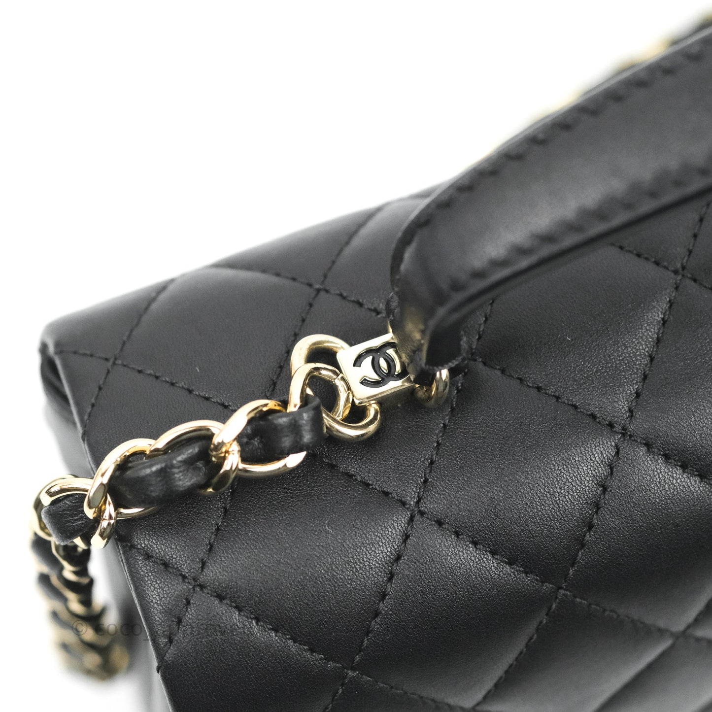 Chanel Quilted Small Citizen Chic Flap Black Lambskin Gold Hardware