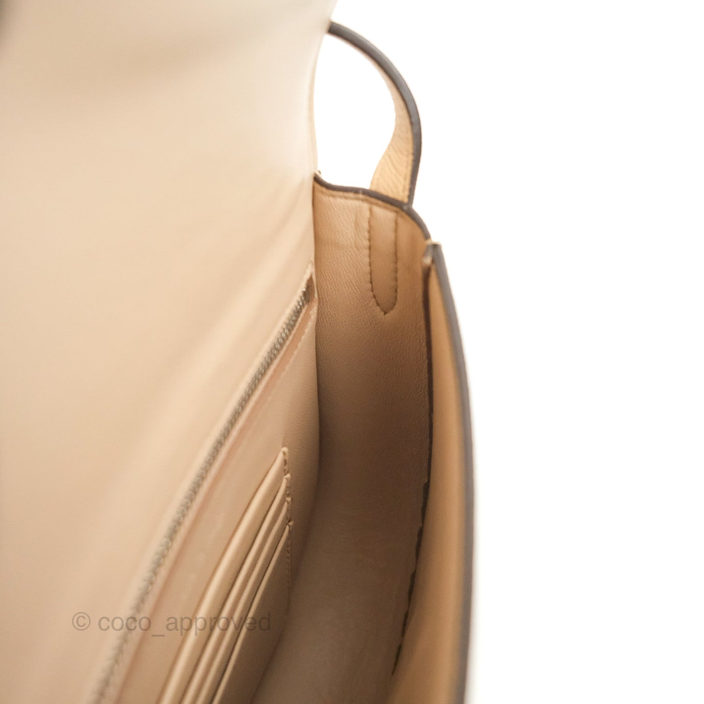 Celine Small Trotteur Crossbody Bag Grained Calfskin Powder