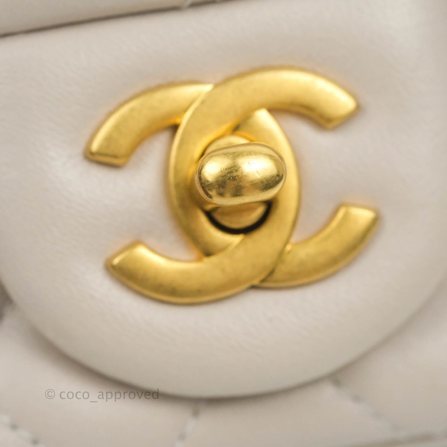 Chanel Mini Square Pearl Crush Quilted Pale Lilac Lambskin Gold Hardware