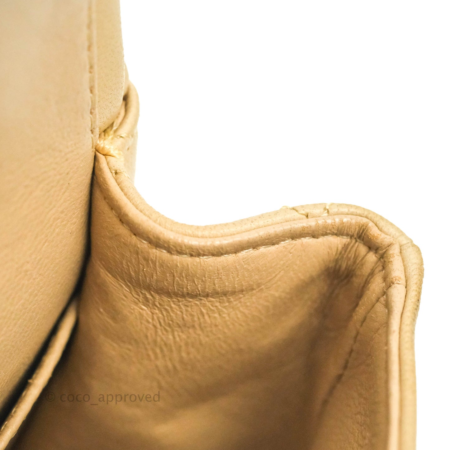 Chanel Classic Vintage Small Flap Beige Lambskin 24K Gold Hardware