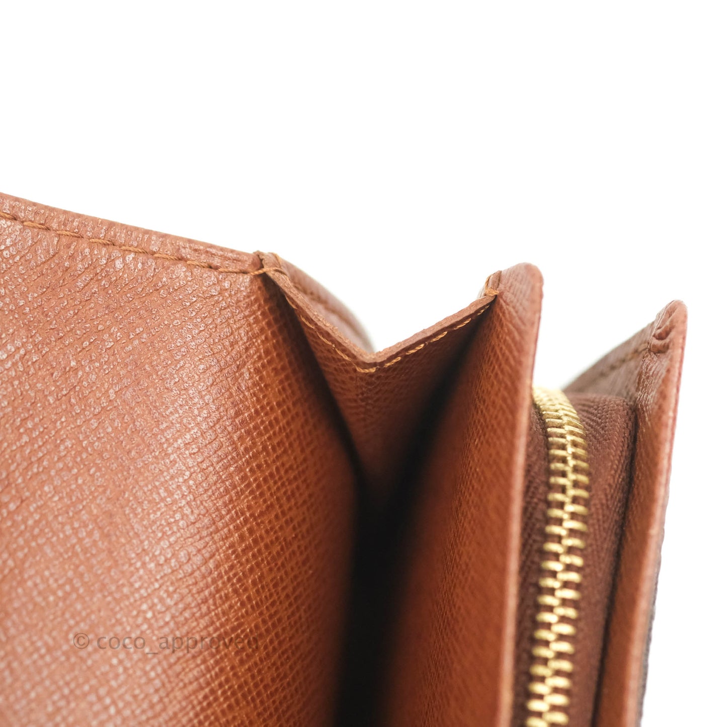 Louis Vuitton Vintage Monogram Canvas Wallet Brown