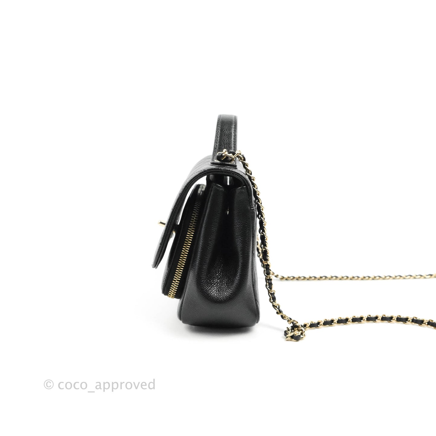 Chanel Quilted Small Business Affinity Flap Black Caviar Gold Hardware