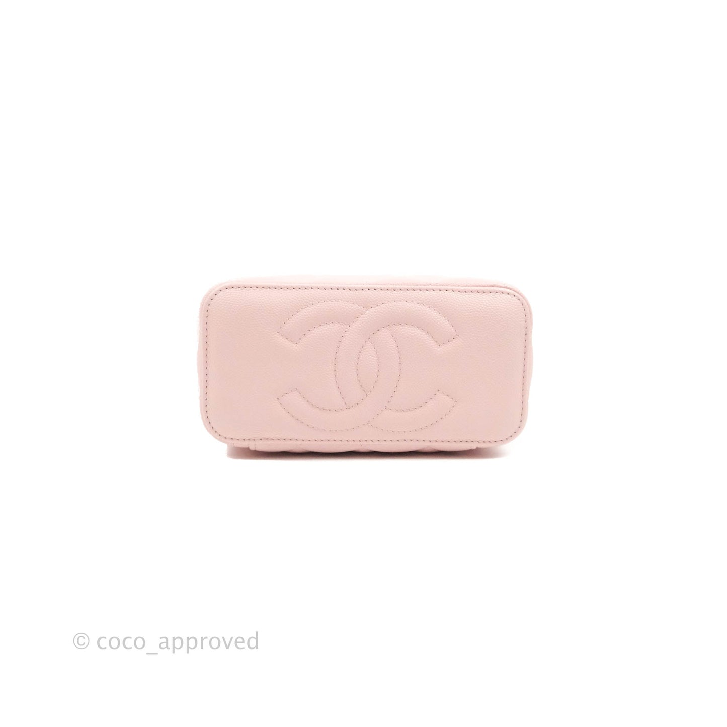 Chanel Classic Vanity with Chain Pink Caviar Gold Hardware