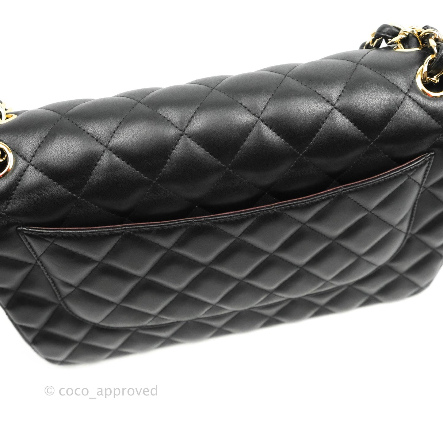 Chanel Jumbo Double Flap Black Lambskin Gold Hardware