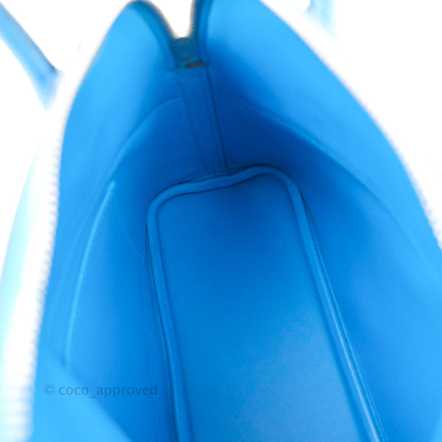 Hermès Bolide 27 Blue Epsom Silver Hardware