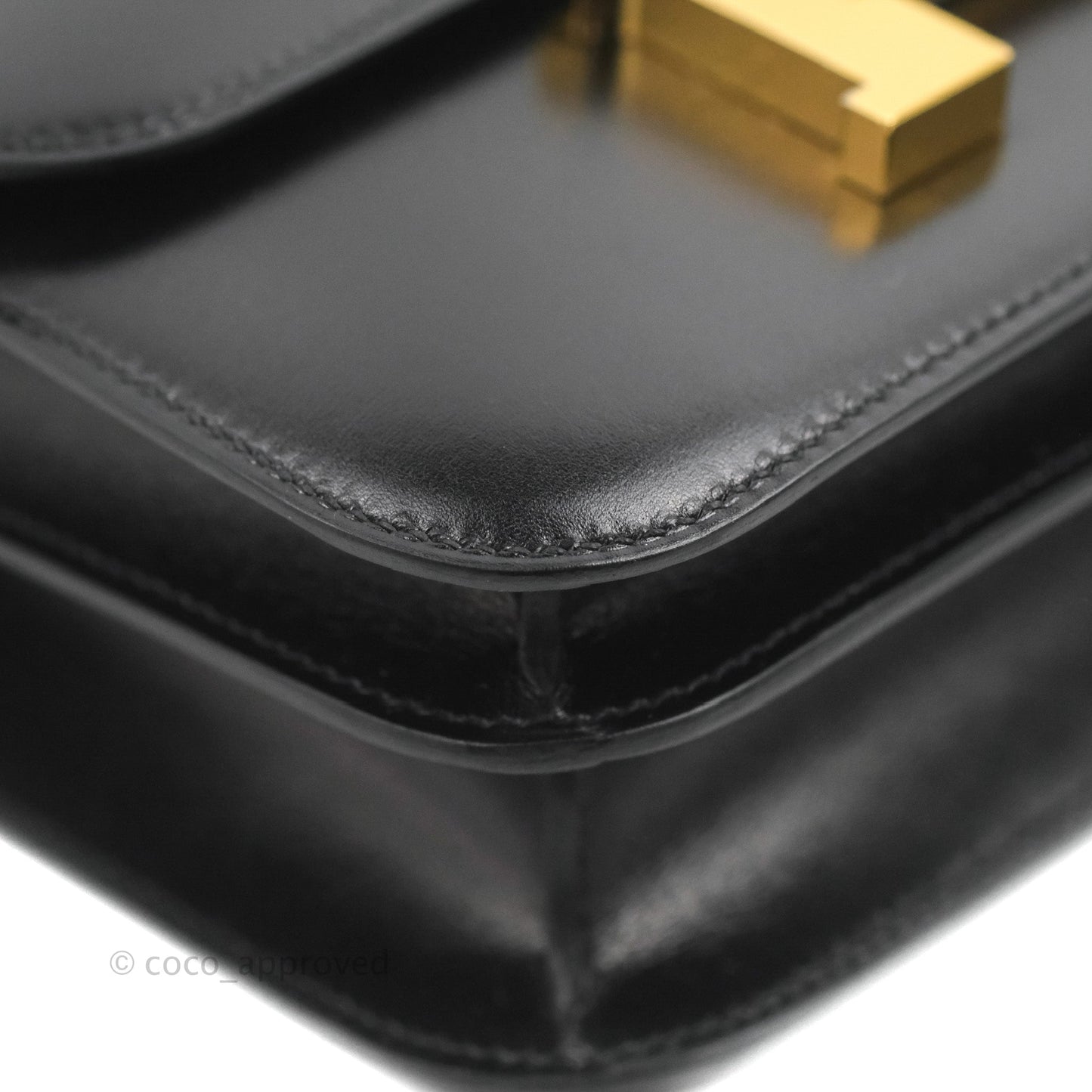 Hermès Constance Mini 18cm Black Box Leather Gold Hardware