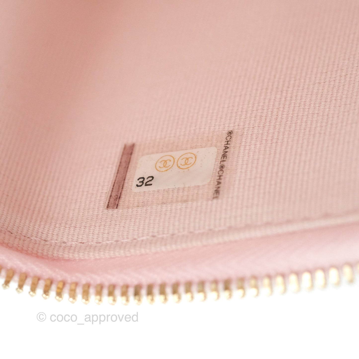 Chanel Mini Vanity With Coco Chain Light Pink Lambskin Gold Hardware