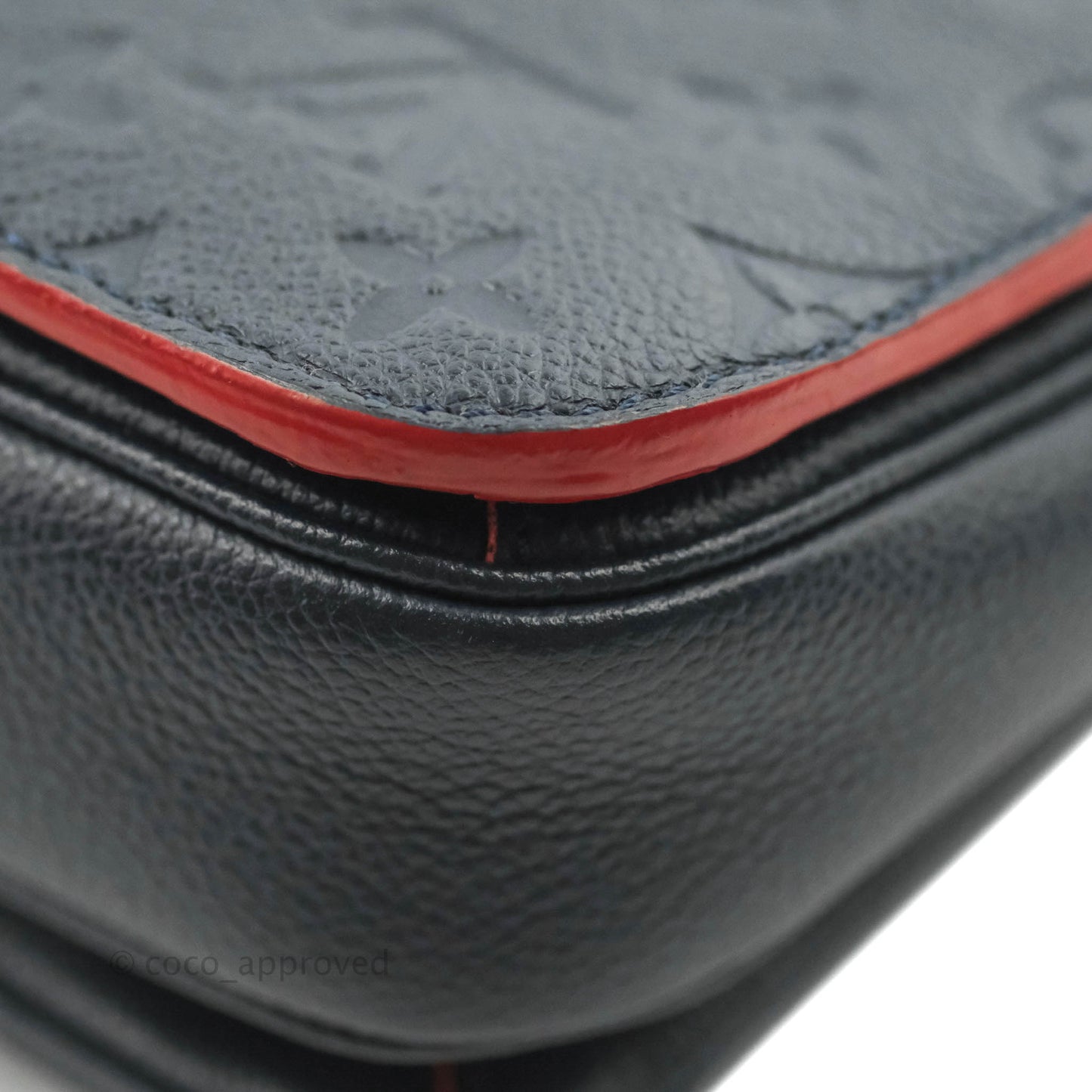 Louis Vuitton Empreinte Pochette Metis Marine Rouge