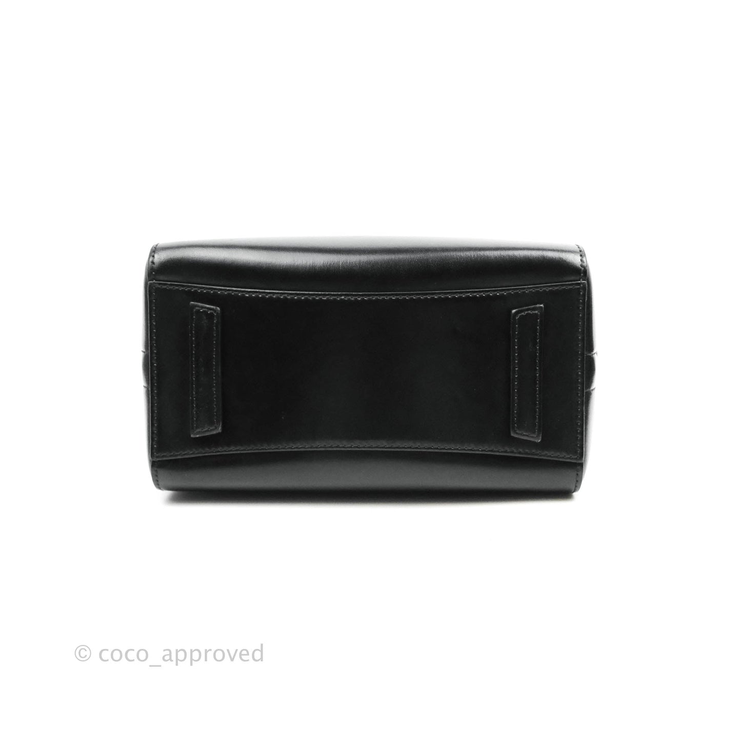 Givenchy Antigona Black Glazed Calfskin Silver Hardware