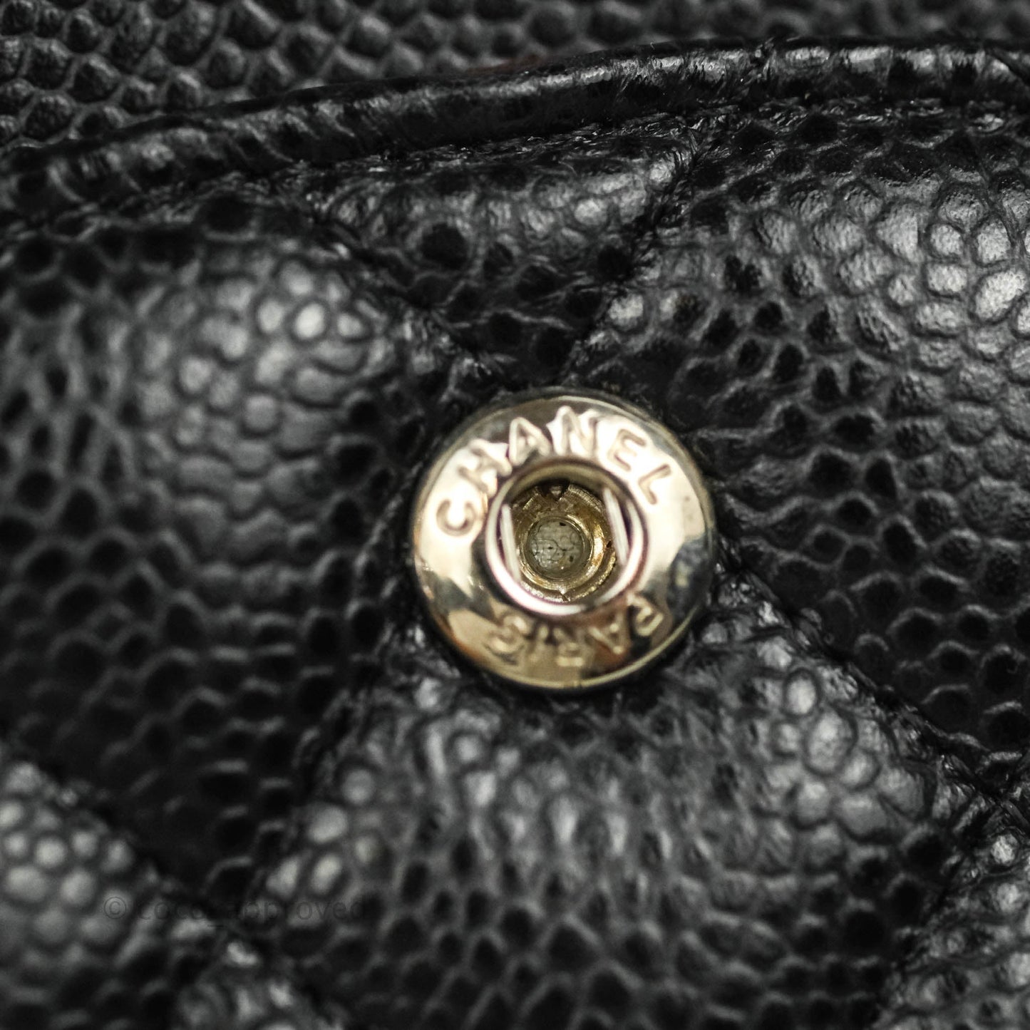 Chanel Classic Double Flap M/L Black Caviar Silver Hardware
