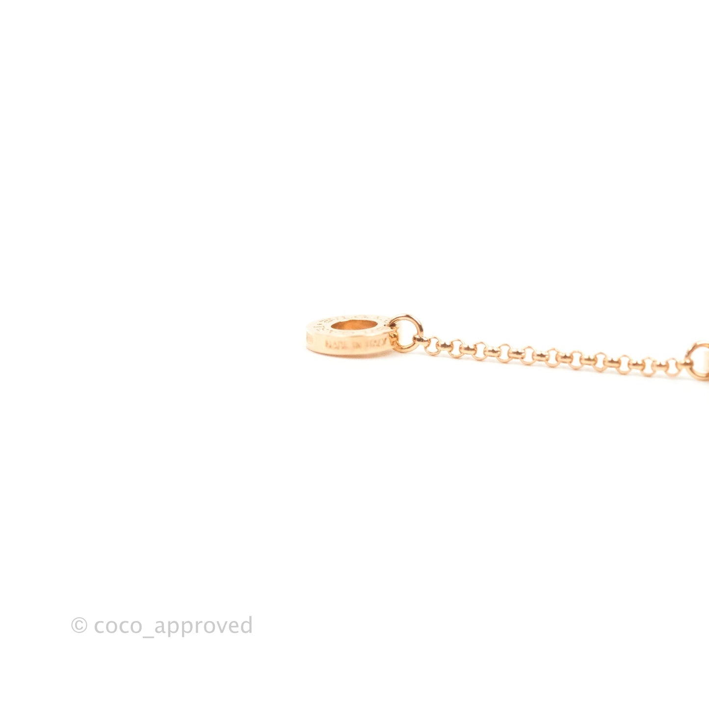 Bvlgari Mini Zero1 18K Rose Gold and Diamond Necklace